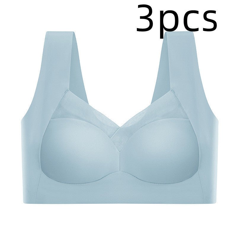 Soutien - gorge de sport sans couture en soie glacée pour femme - Allomarc.com