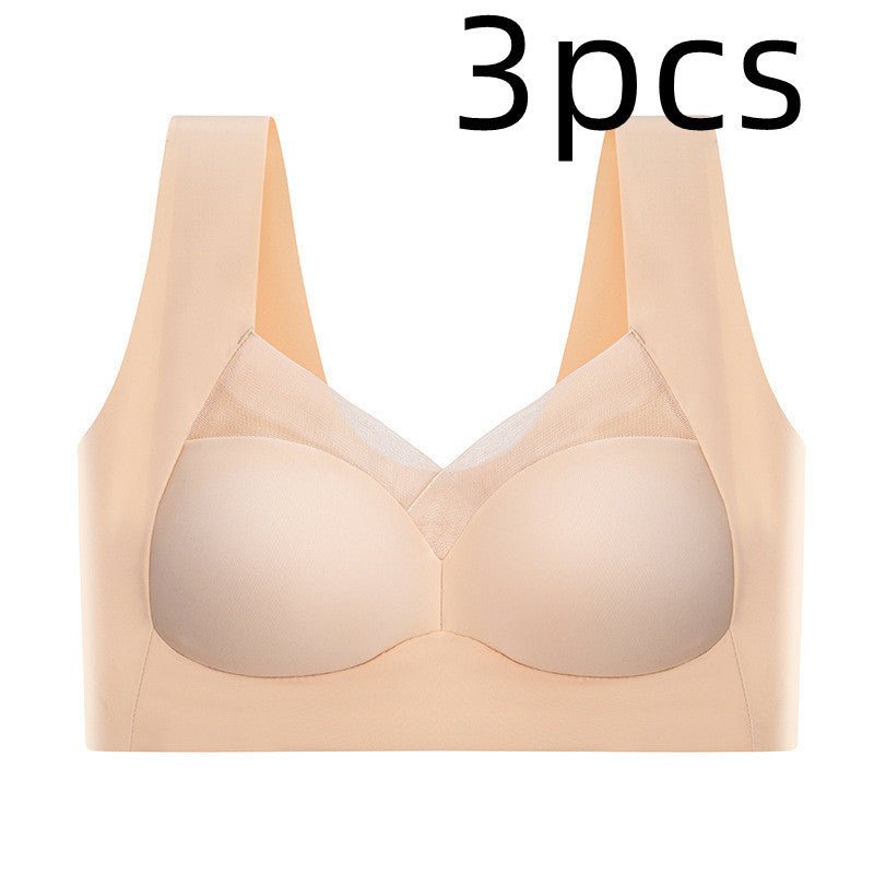 Soutien - gorge de sport sans couture en soie glacée pour femme - Allomarc.com