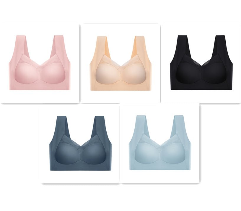 Soutien - gorge de sport sans couture en soie glacée pour femme - Allomarc.com