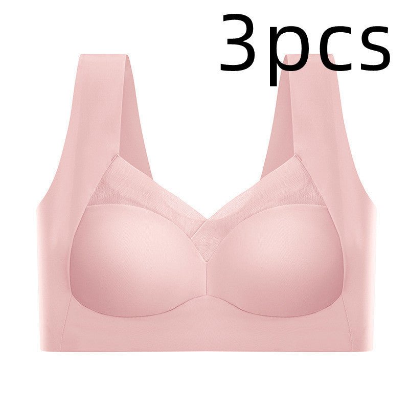 Soutien - gorge de sport sans couture en soie glacée pour femme - Allomarc.com