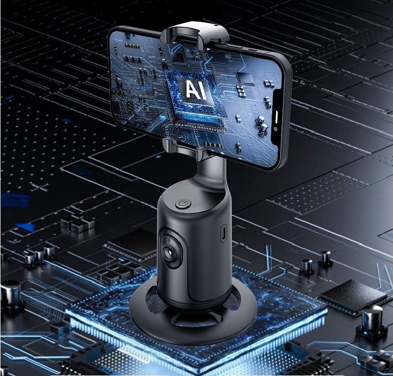 Stabilisateur Gimbal AI Intelligent avec Suivi de Visage 360° pour Smartphone - Allomarc.com