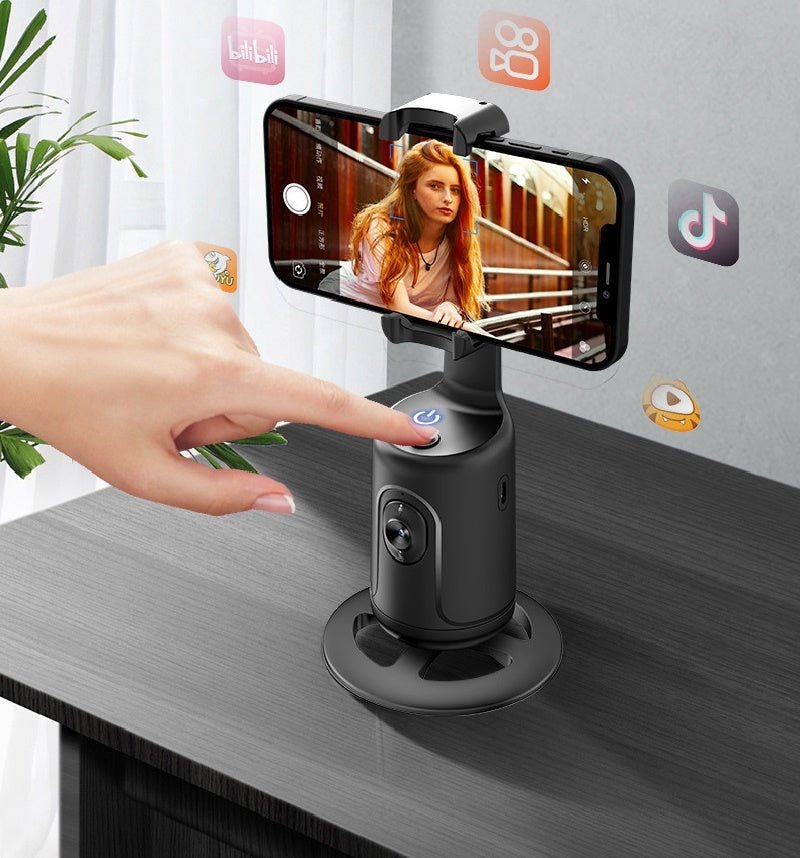 Stabilisateur Gimbal AI Intelligent avec Suivi de Visage 360° pour Smartphone - Allomarc.com