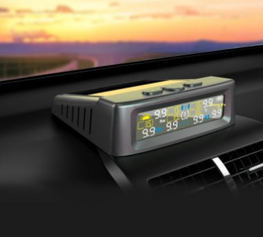 Surveillez la pression des pneus de votre véhicule avec le TPMS solaire T12 à six roues - Allomarc.com