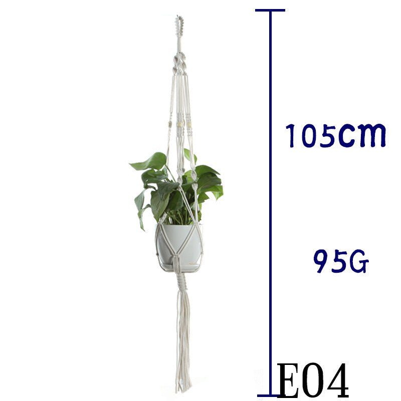 Suspension de Plantes en Coton Beige - Allomarc.com