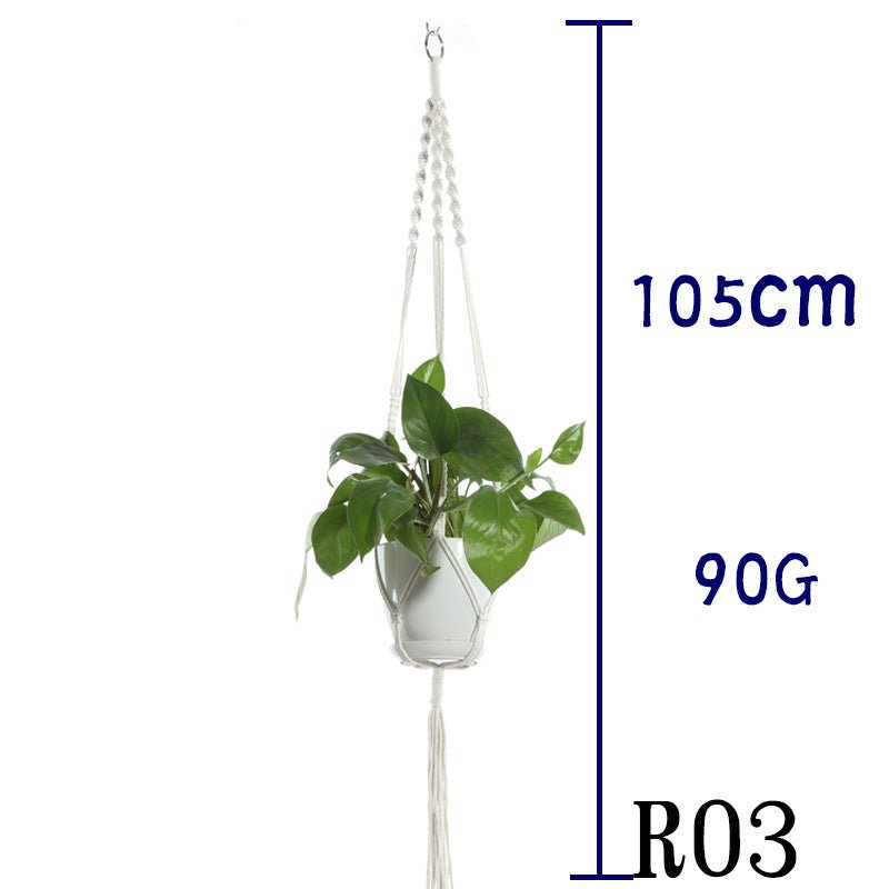Suspension de Plantes en Coton Beige - Allomarc.com