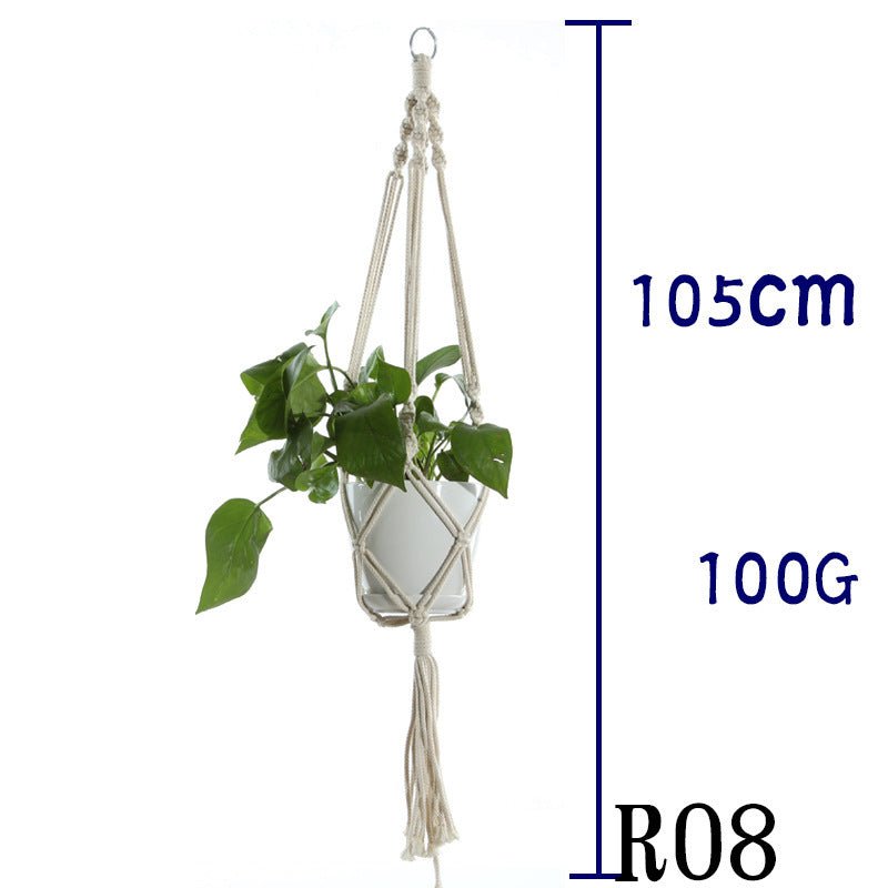 Suspension de Plantes en Coton Beige - Allomarc.com