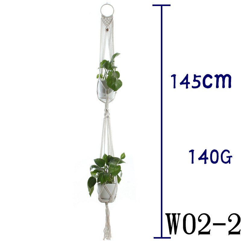 Suspension de Plantes en Coton Beige - Allomarc.com