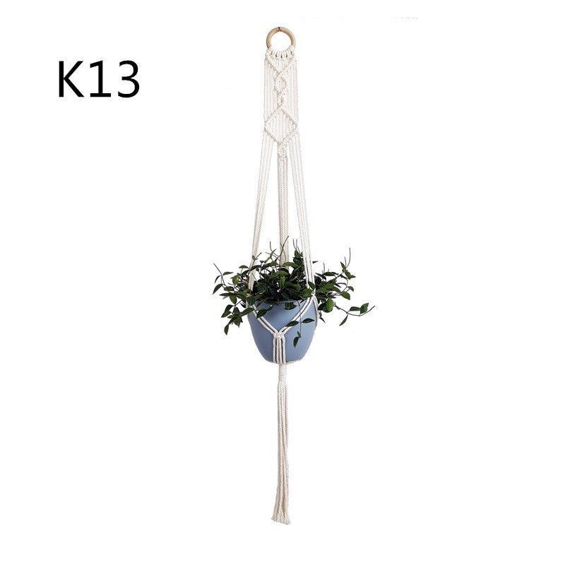 Suspension de Plantes en Coton Beige - Allomarc.com