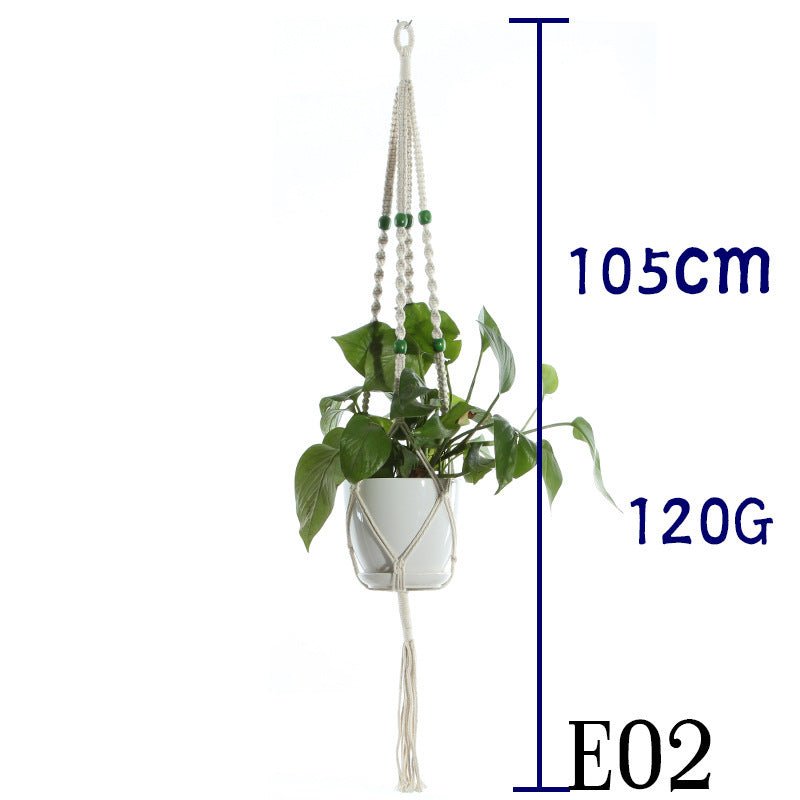 Suspension de Plantes en Coton Beige - Allomarc.com