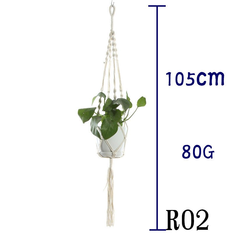 Suspension de Plantes en Coton Beige - Allomarc.com