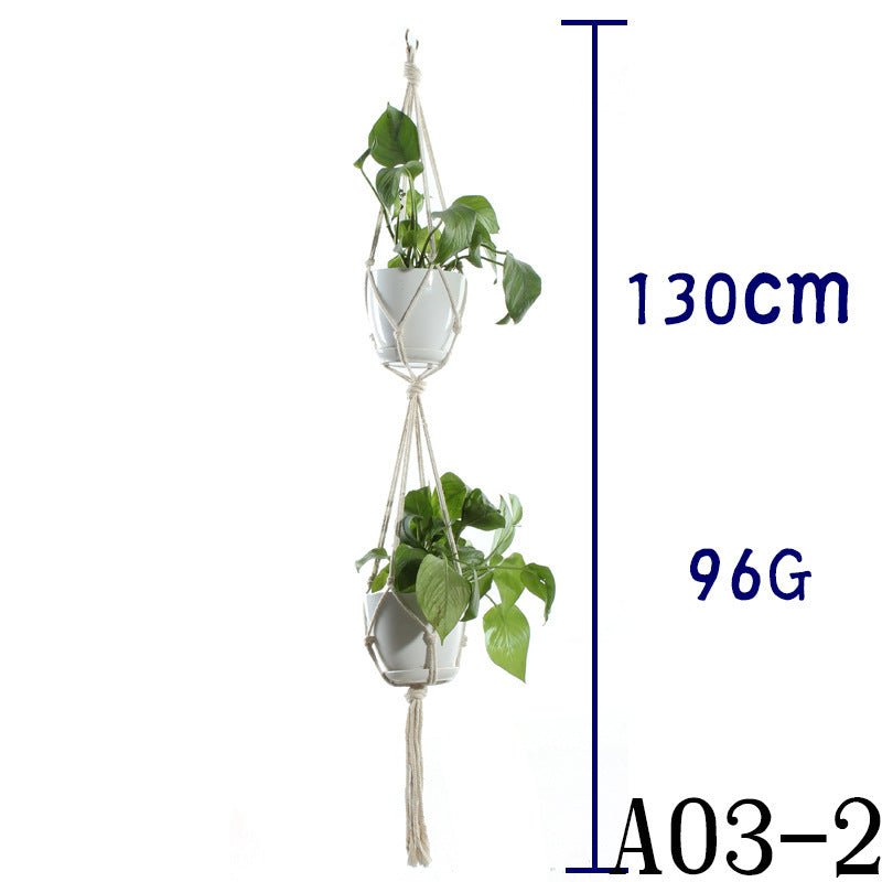 Suspension de Plantes en Coton Beige - Allomarc.com