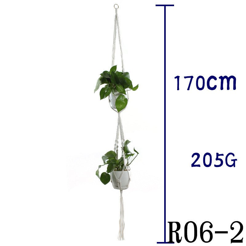 Suspension de Plantes en Coton Beige - Allomarc.com