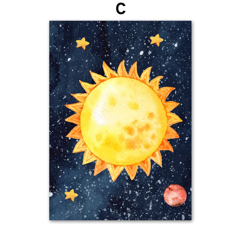 Tableau en Toile Astronaute - Art Murale Évasion Galactique - Allomarc.com