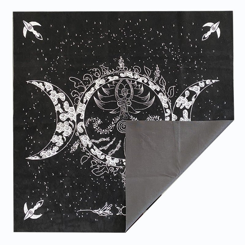Tapis de divination en velours pour cartes oracle de tarot - Allomarc.com