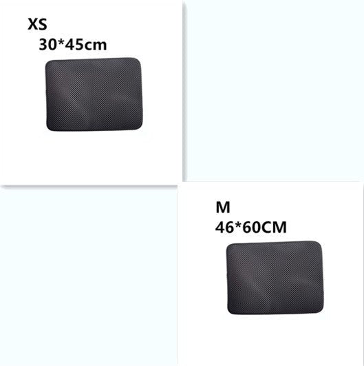 Tapis Litière Double Couche pour Chats - Mat Trappant litière et lit pour animaux de compagnie - Allomarc.com