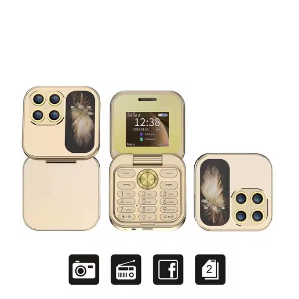 Téléphone Mobile Pliable Double Carte et Double Veille 2G - Allomarc.com