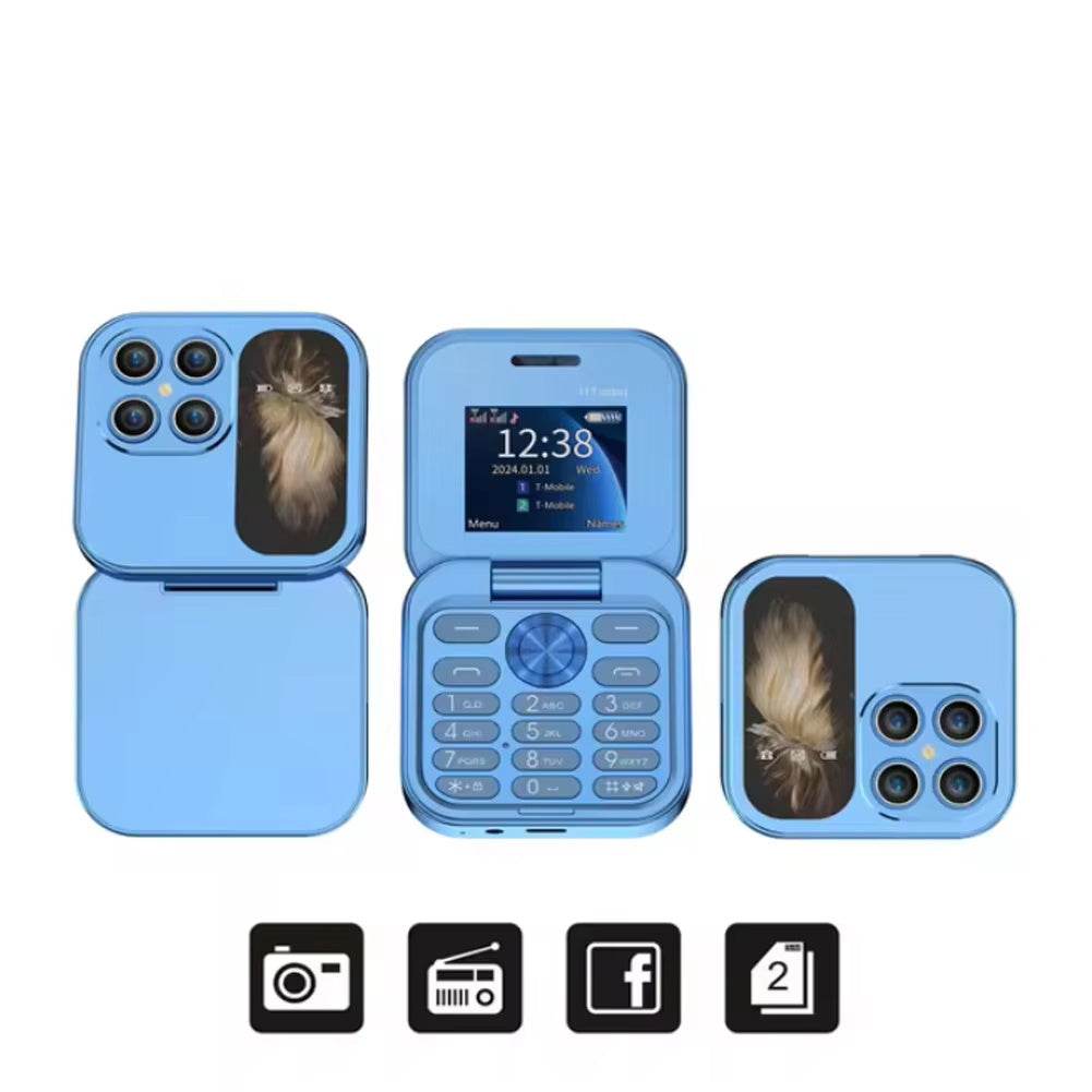 Téléphone Mobile Pliable Double Carte et Double Veille 2G - Allomarc.com