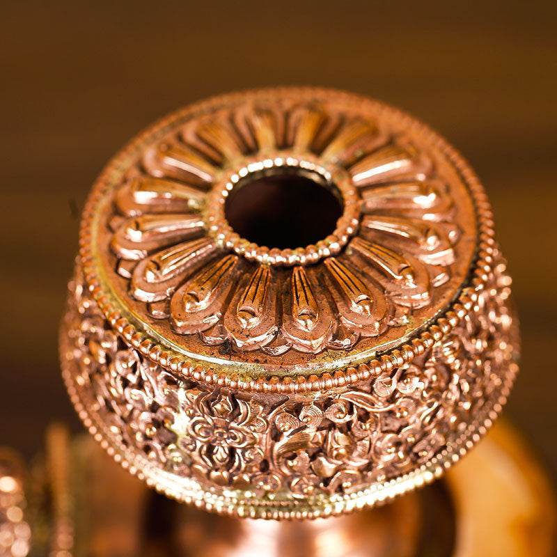 Théière en Bronze Rouge du Népal - Allomarc.com