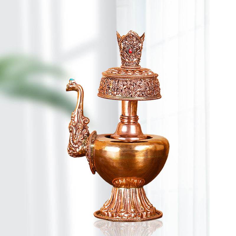 Théière en Bronze Rouge du Népal - Allomarc.com