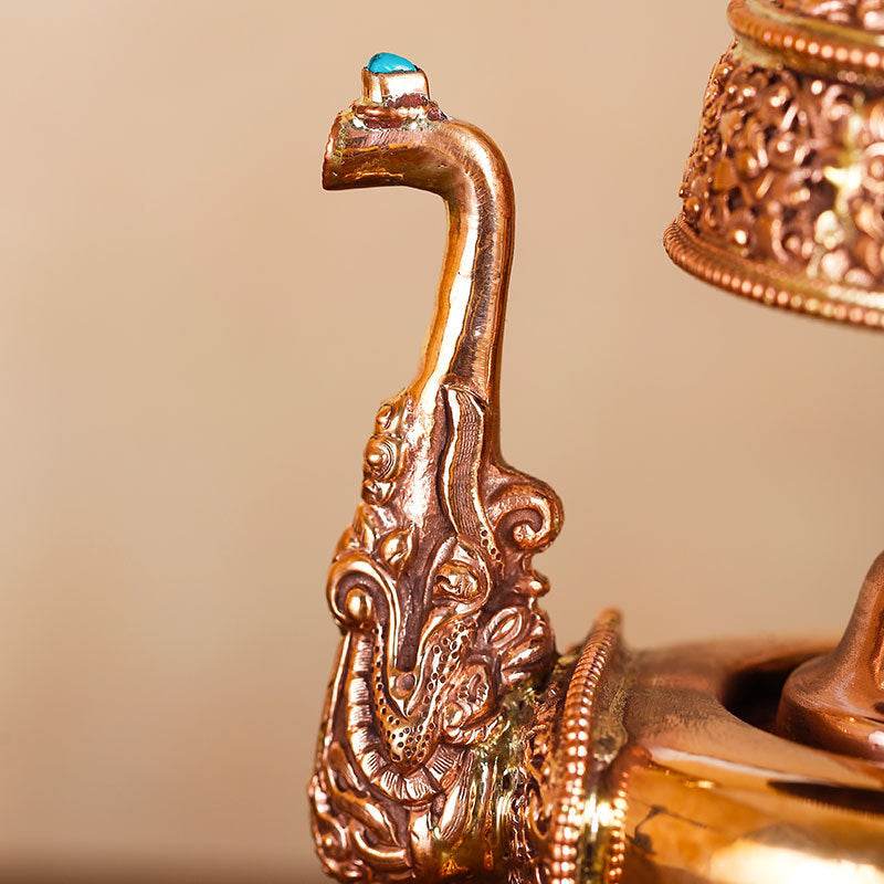 Théière en Bronze Rouge du Népal - Allomarc.com