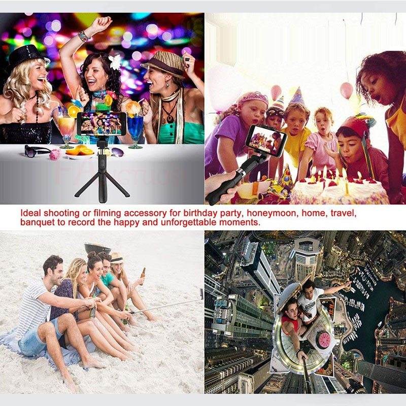 Trépied Selfie Stick Bluetooth Compatible avec Apple - Allomarc.com