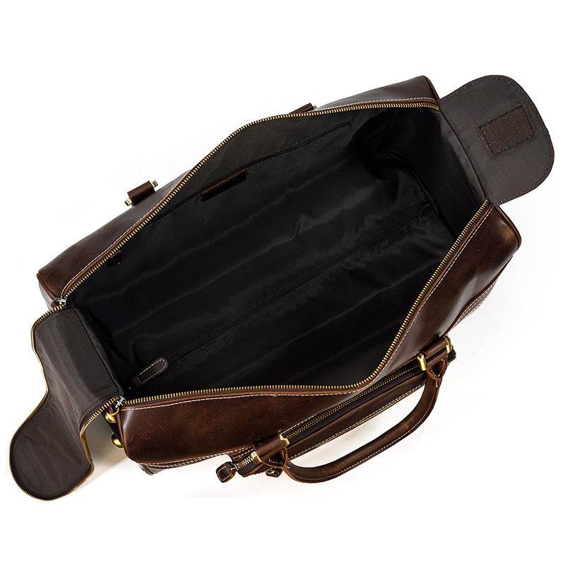 Trolley Case en Cuir Véritable pour Hommes - Allomarc.com