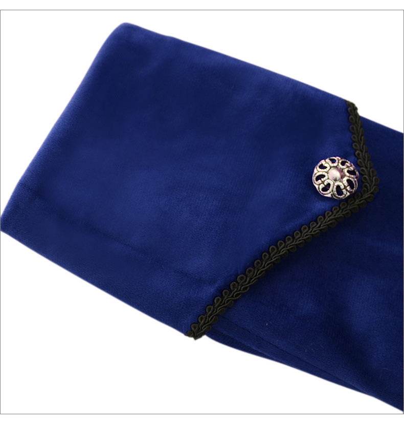 Tuxedo Vintage en Velours Or à Col Montant - Allomarc.com