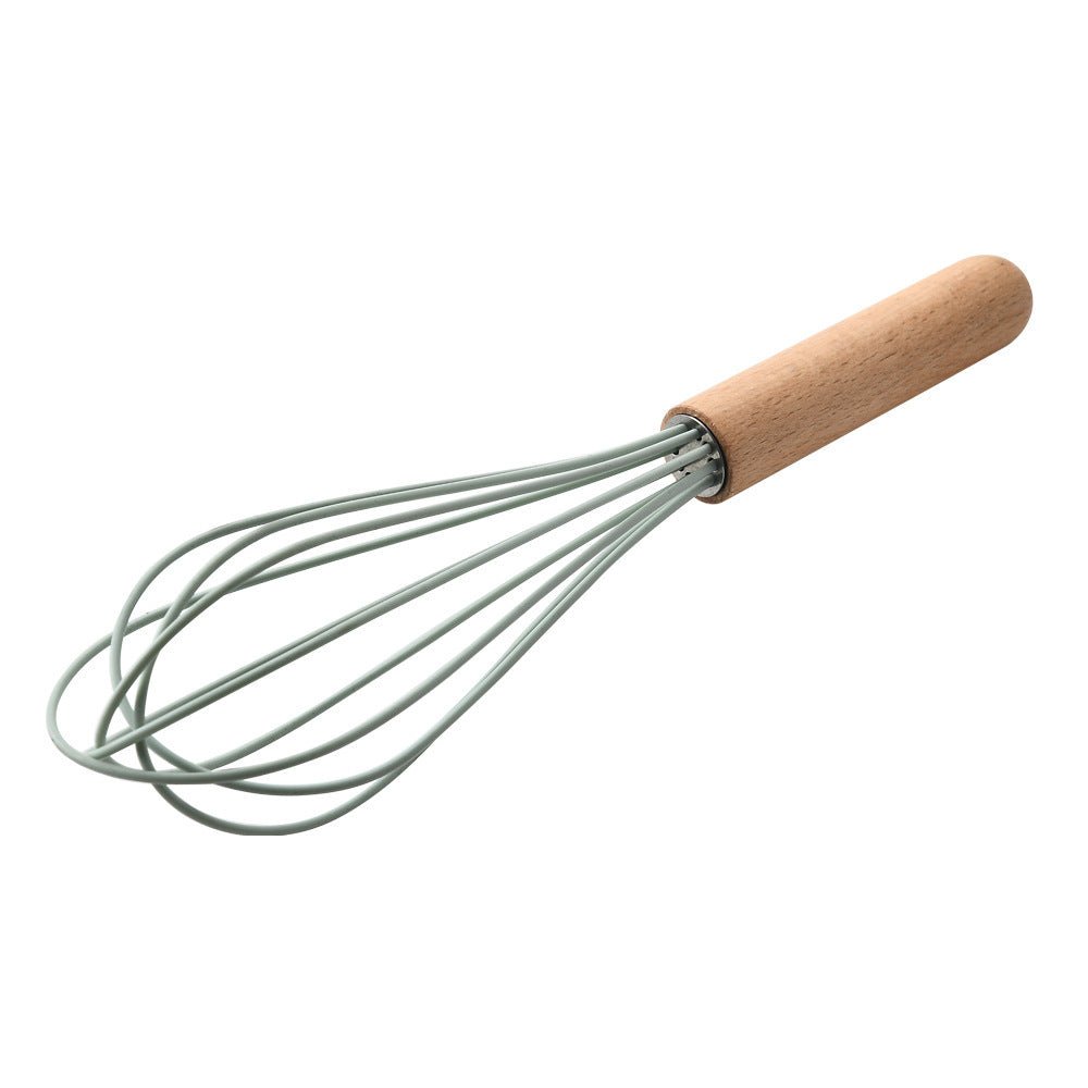 Ustensiles de Cuisine en Silicone avec Poignée en Bois - Allomarc.com