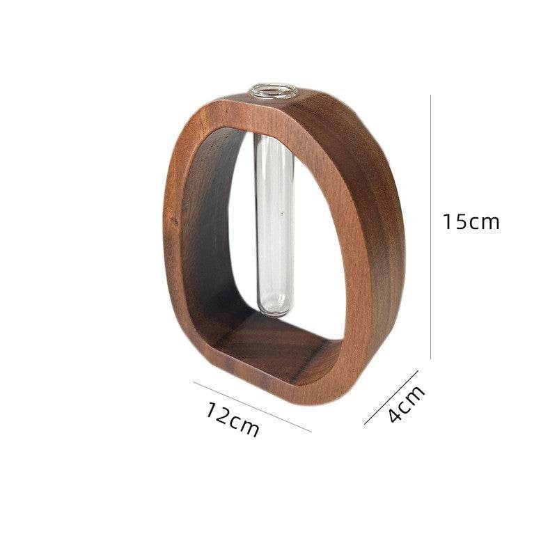 Vase créatif en bois de noyer - Allomarc.com