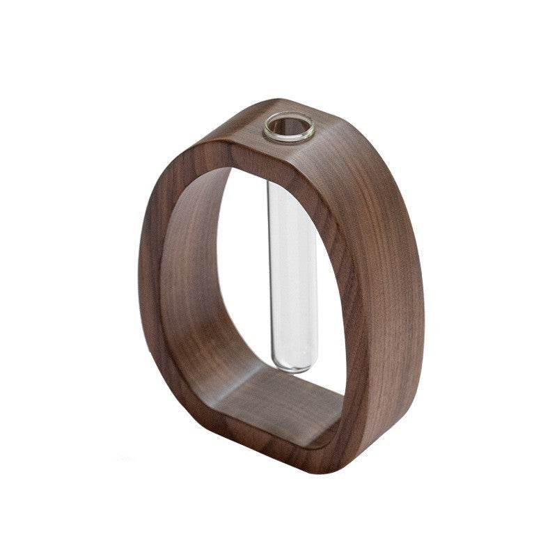 Vase créatif en bois de noyer - Allomarc.com