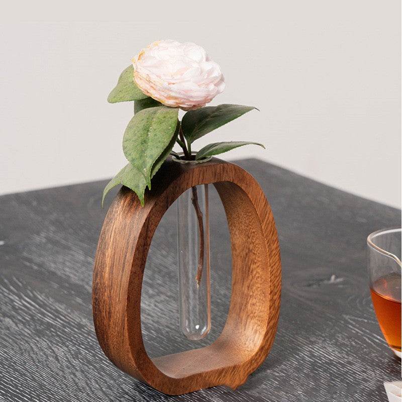 Vase créatif en bois de noyer - Allomarc.com