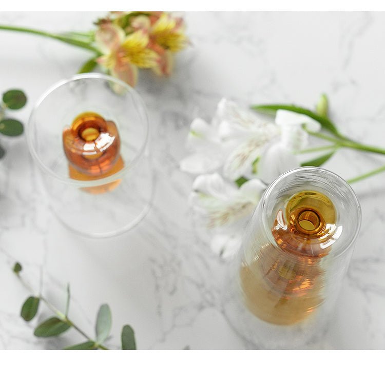 Vase en Verre Coloré Style Rétro pour Plantes Hydroponiques - Allomarc.com