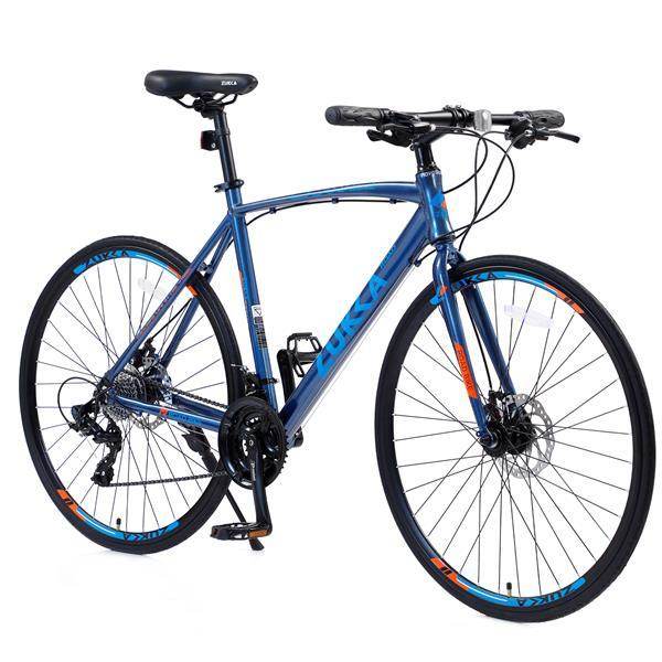Vélo Hybride 24 Vitesses avec Freins à Disque 700C - Allomarc.com