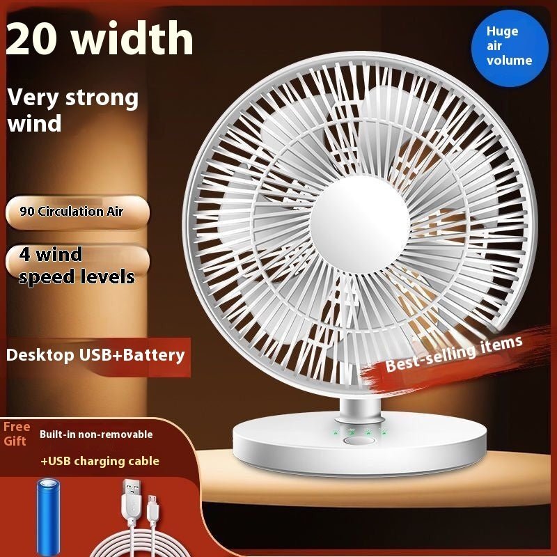 Ventilateur de Bureau et de Dortoir USB Silent Wind Mini Clip - Allomarc.com