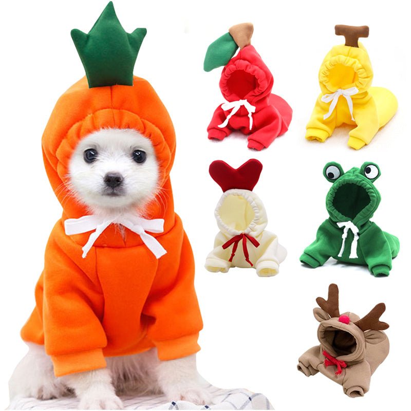 Vêtements Choux Fleurs pour Chiens Petits - Hoodies Hiver Fleece - Allomarc.com