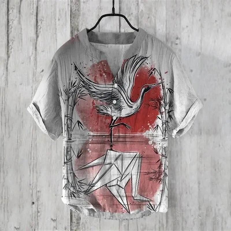 Vêtements décontractés d'été pour hommes - T-shirt à manches courtes en V - Allomarc.com