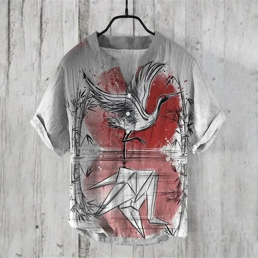 Vêtements décontractés d'été pour hommes - T-shirt à manches courtes en V - Allomarc.com