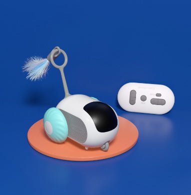 Voiture interactive pour chat à télécommande - Jouet autonome USB - Allomarc.com