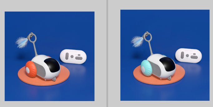 Voiture interactive pour chat à télécommande - Jouet autonome USB - Allomarc.com