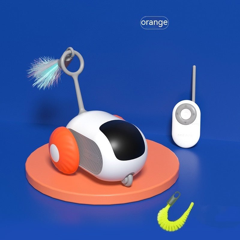 Voiture interactive pour chat à télécommande - Jouet autonome USB - Allomarc.com