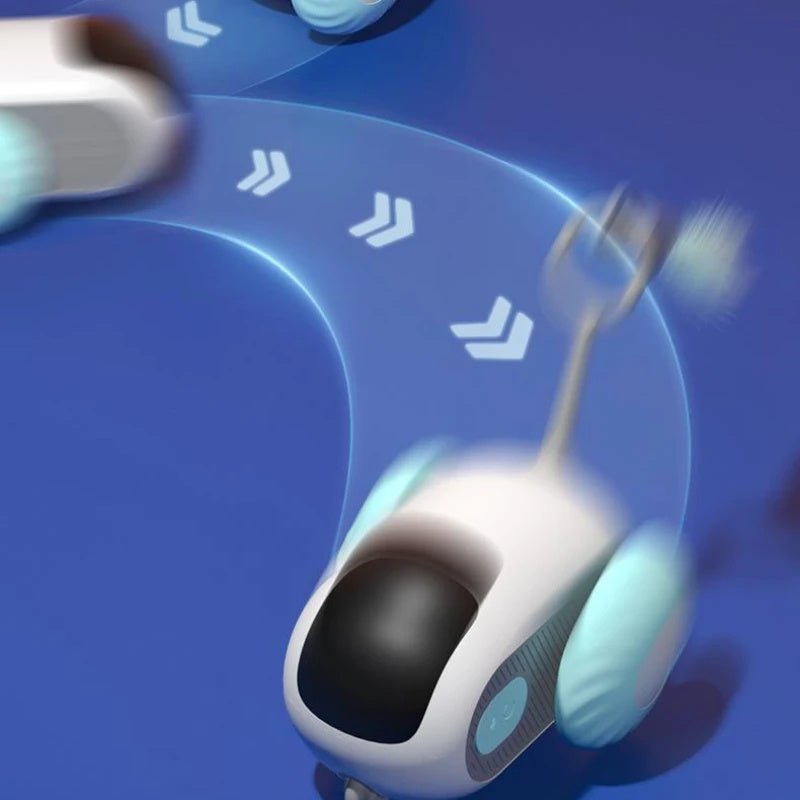Voiture interactive pour chat à télécommande - Jouet autonome USB - Allomarc.com